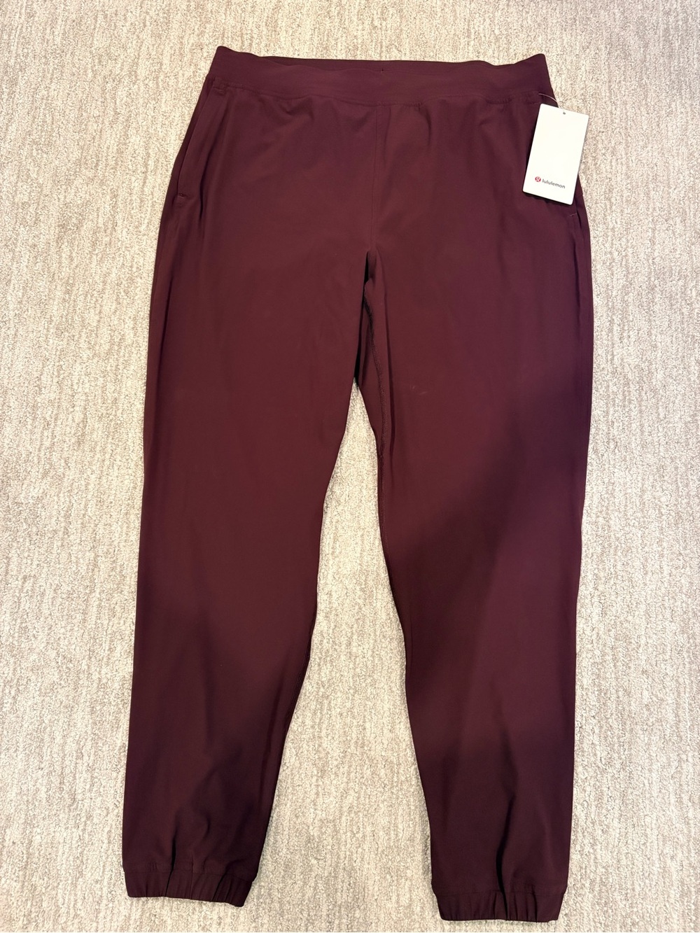 NWT Lululemon Adapted State High Rise Jogger Burgundy Size 12